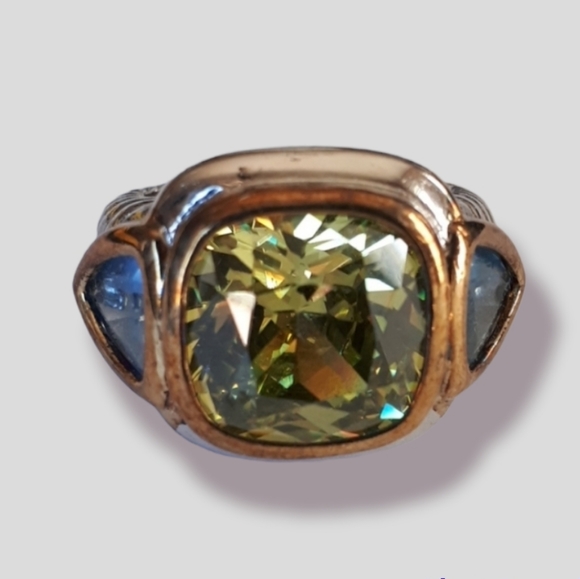 Multi crystal ring - Picture 1 of 3